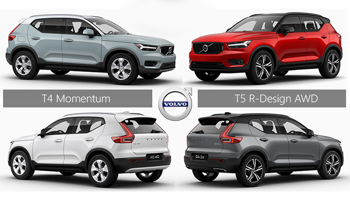 Volvo XC40 T4 Momentum with White Roof